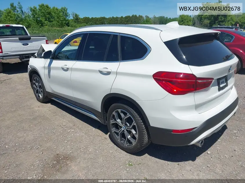 2021 BMW X1 xDrive28I VIN: WBXJG9C04M5U02678 Lot: 45303787