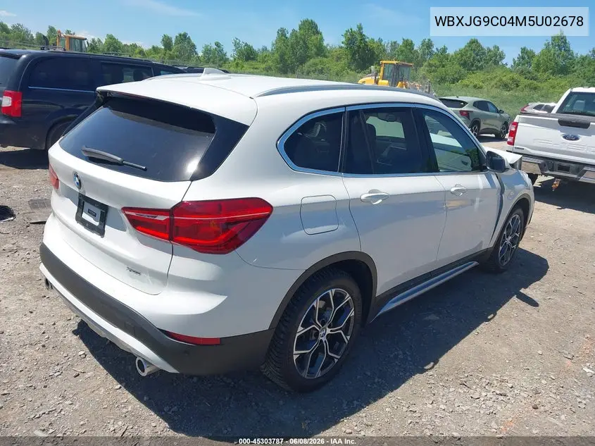 2021 BMW X1 xDrive28I VIN: WBXJG9C04M5U02678 Lot: 45303787