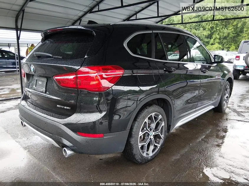 2021 BMW X1 xDrive28I VIN: WBXJG9C07M5T62600 Lot: 45555118