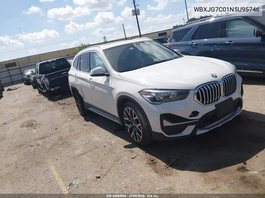 2022 BMW X1 Sdrive28I VIN: WBXJG7C01N5U95746 Lot: 45584505