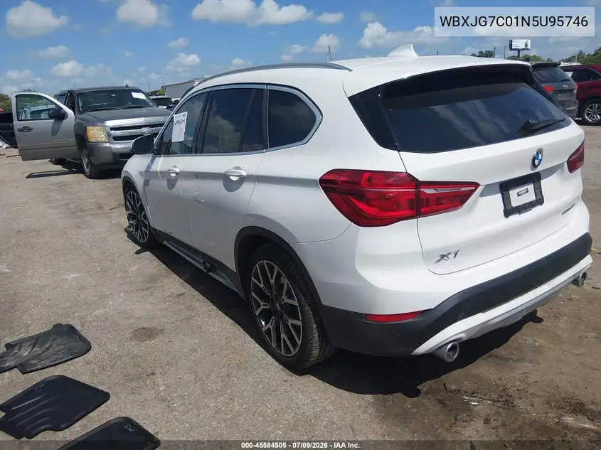 2022 BMW X1 Sdrive28I VIN: WBXJG7C01N5U95746 Lot: 45584505