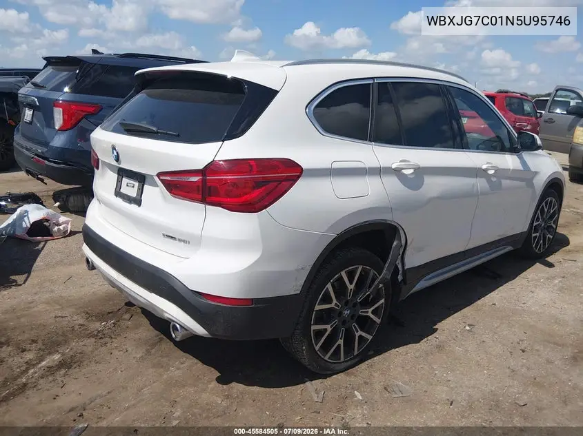 2022 BMW X1 Sdrive28I VIN: WBXJG7C01N5U95746 Lot: 45584505