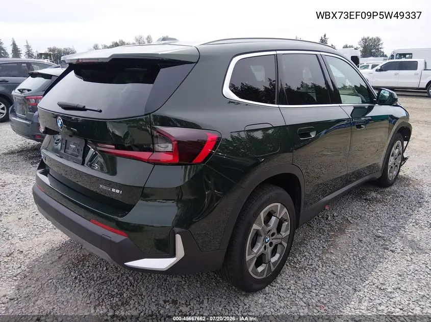 2023 BMW X1 xDrive28I VIN: WBX73EF09P5W49337 Lot: 45667662