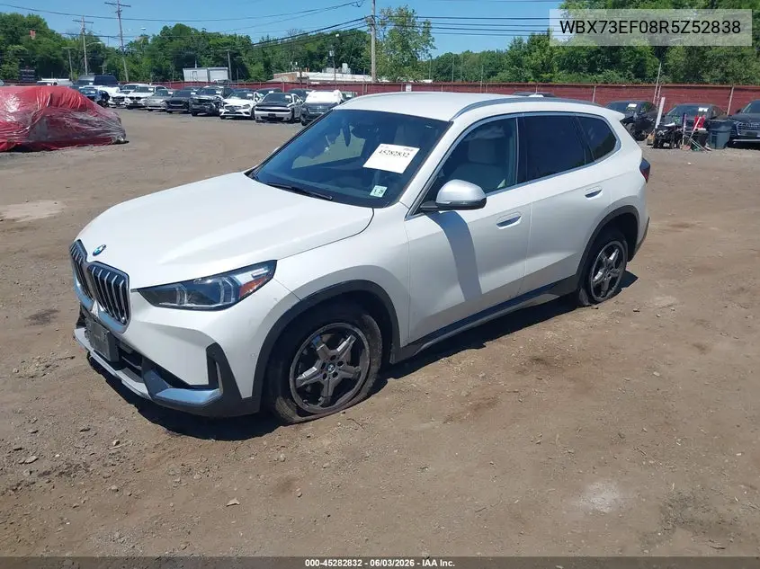 2024 BMW X1 xDrive28I VIN: WBX73EF08R5Z52838 Lot: 45282832