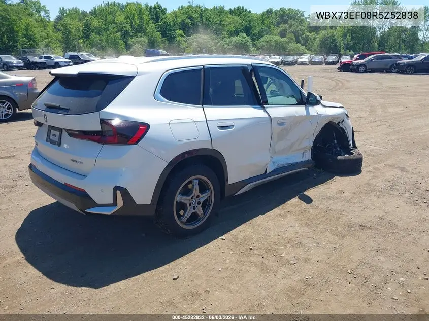 2024 BMW X1 xDrive28I VIN: WBX73EF08R5Z52838 Lot: 45282832