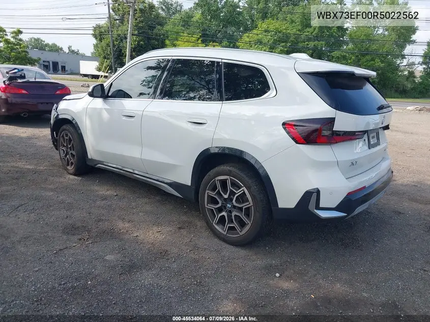 2024 BMW X1 xDrive28I VIN: WBX73EF00R5022562 Lot: 45534064