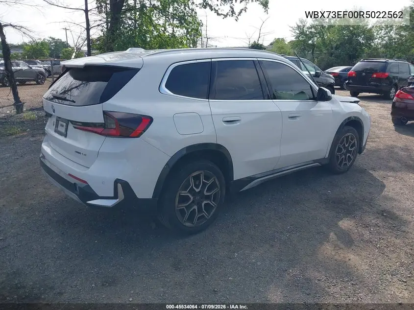 2024 BMW X1 xDrive28I VIN: WBX73EF00R5022562 Lot: 45534064