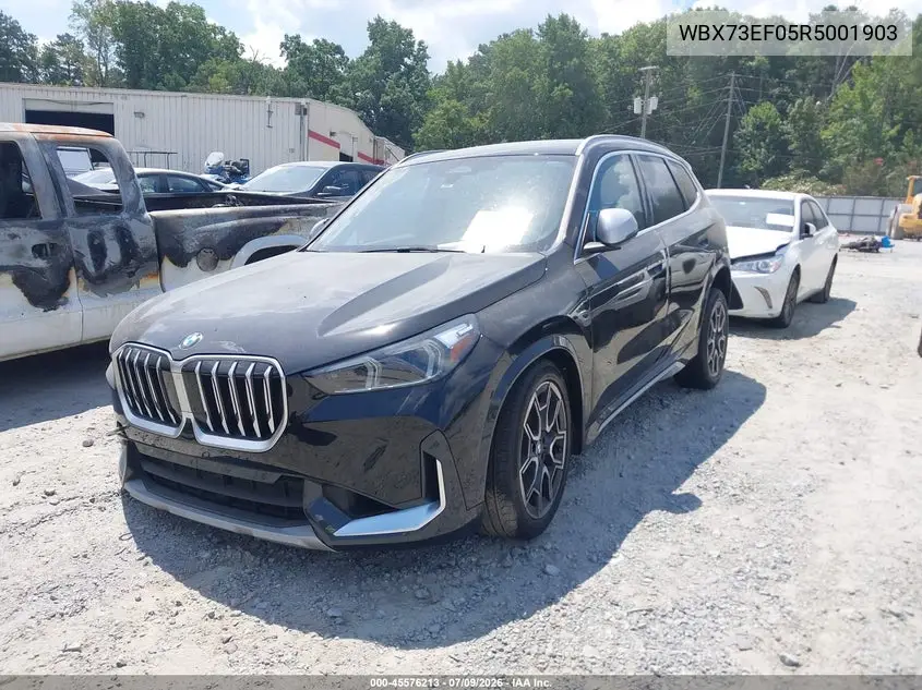 2024 BMW X1 xDrive28I VIN: WBX73EF05R5001903 Lot: 45576213