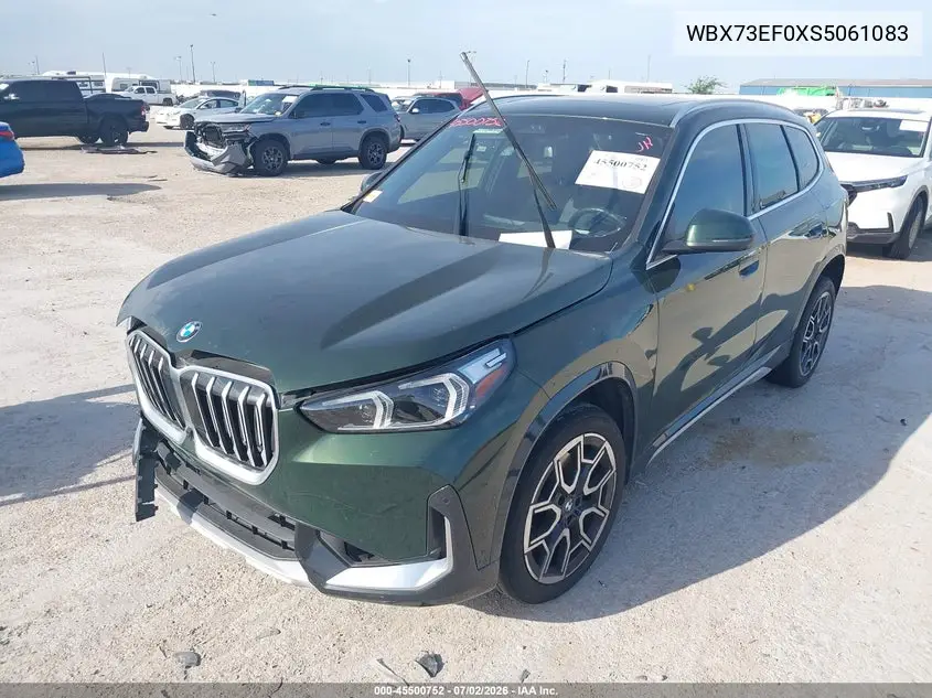 2025 BMW X1 xDrive28I VIN: WBX73EF0XS5061083 Lot: 45500752