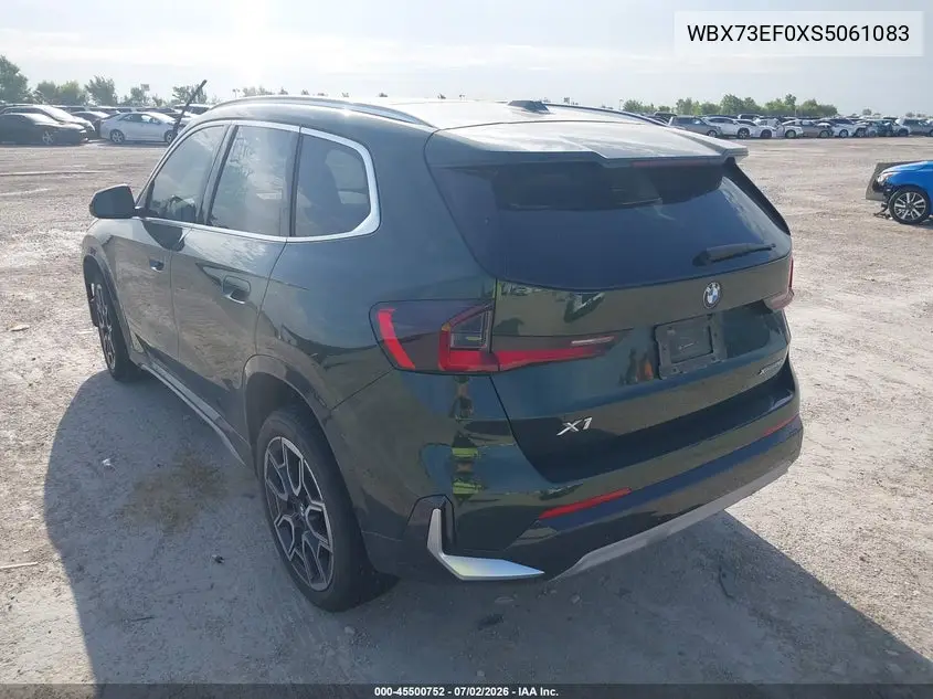2025 BMW X1 xDrive28I VIN: WBX73EF0XS5061083 Lot: 45500752