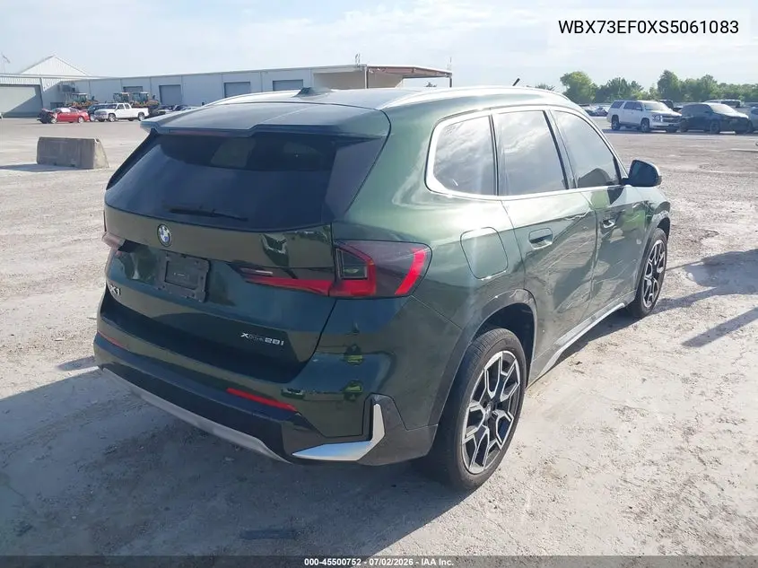 2025 BMW X1 xDrive28I VIN: WBX73EF0XS5061083 Lot: 45500752