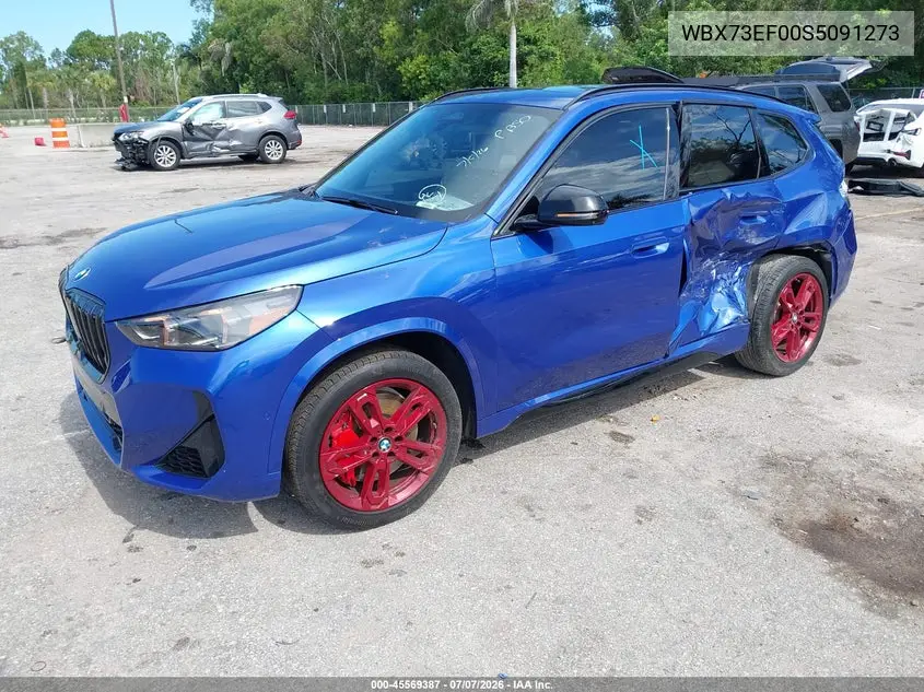 2025 BMW X1 xDrive28I VIN: WBX73EF00S5091273 Lot: 45569387