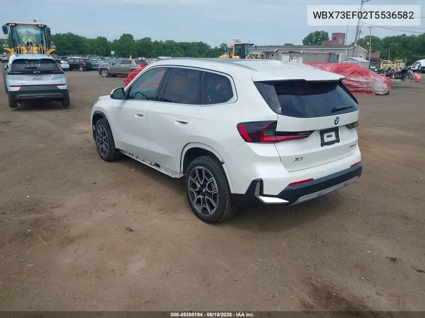 2026 BMW X1 xDrive28I VIN: WBX73EF02T5536582 Lot: 45300194
