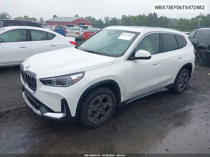 2026 BMW X1 xDrive28I VIN: WBX73EF06T5472482 Lot: 45525114
