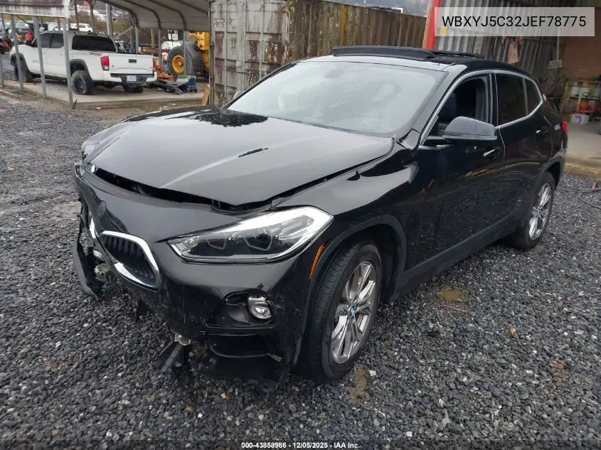 2018 BMW X2 xDrive28I VIN: WBXYJ5C32JEF78775 Lot: 43858986