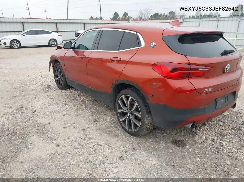 2018 BMW X2 xDrive28I VIN: WBXYJ5C33JEF82642 Lot: 44176042