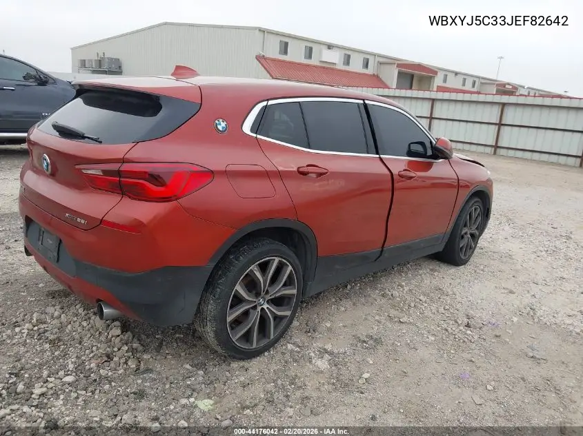 2018 BMW X2 xDrive28I VIN: WBXYJ5C33JEF82642 Lot: 44176042