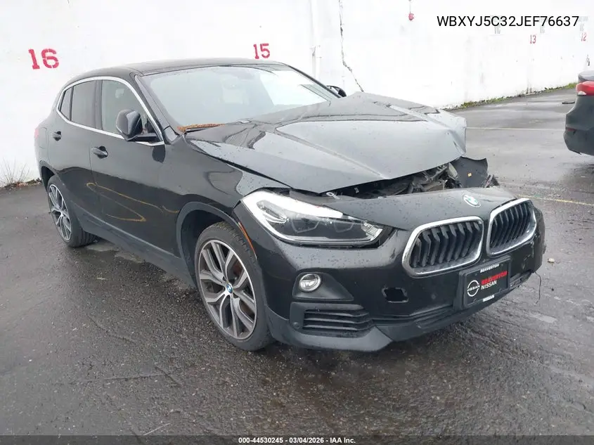 2018 BMW X2 xDrive28I VIN: WBXYJ5C32JEF76637 Lot: 44530245