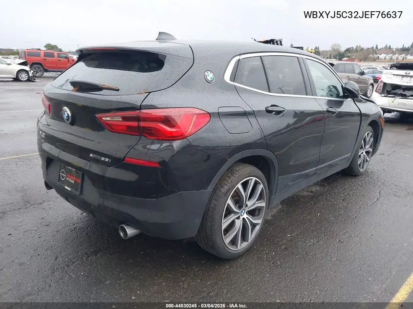 2018 BMW X2 xDrive28I VIN: WBXYJ5C32JEF76637 Lot: 44530245