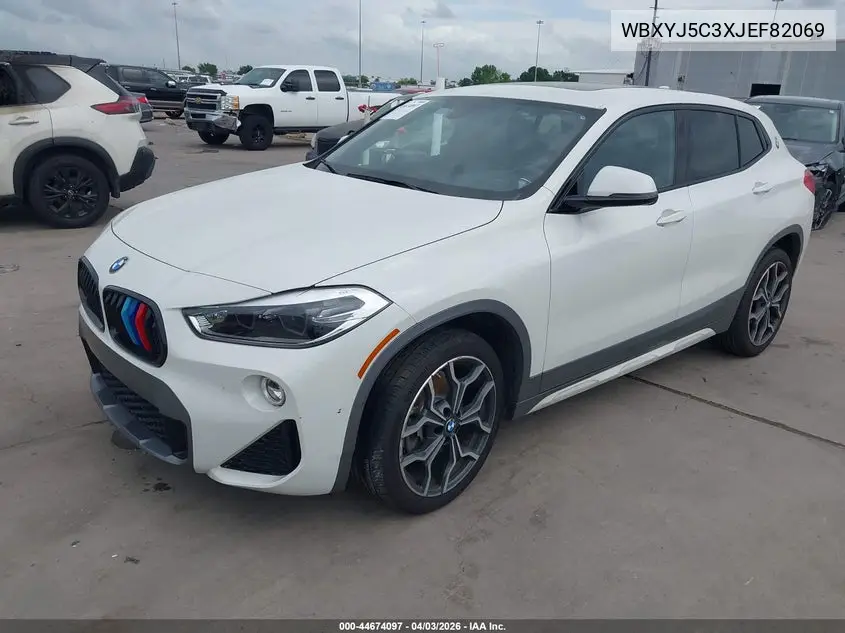 2018 BMW X2 xDrive28I VIN: WBXYJ5C3XJEF82069 Lot: 44674097