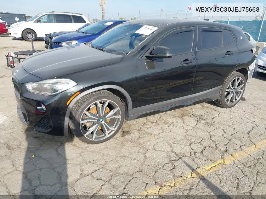 2018 BMW X2 Sdrive28I VIN: WBXYJ3C30JEJ75668 Lot: 44718864
