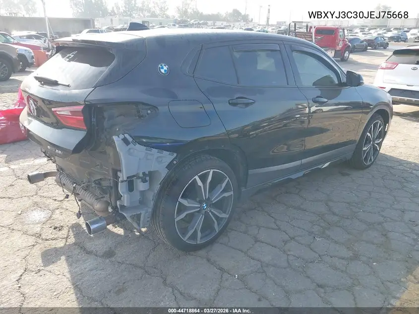 2018 BMW X2 Sdrive28I VIN: WBXYJ3C30JEJ75668 Lot: 44718864