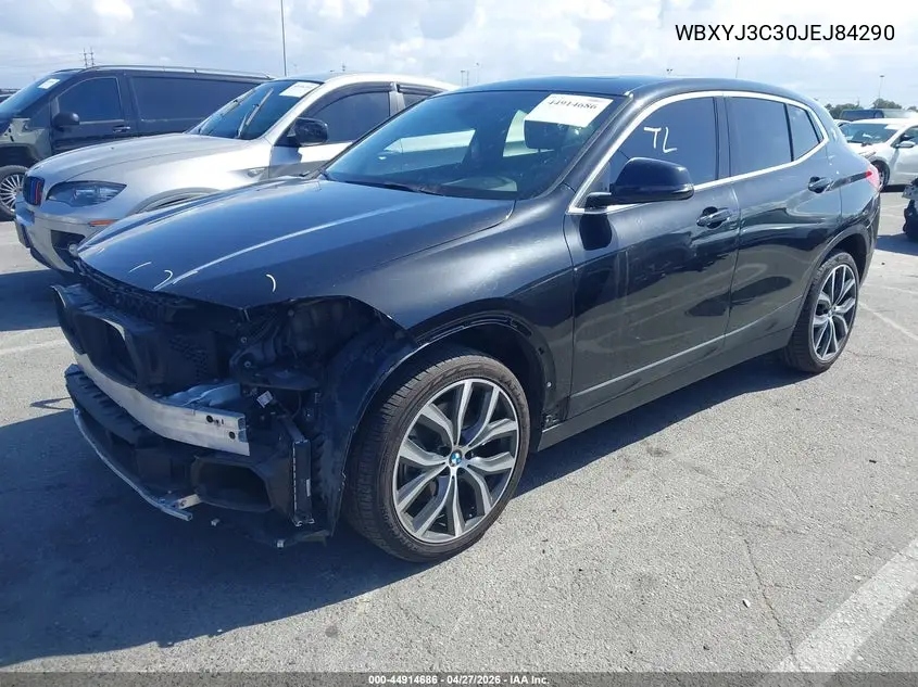 2018 BMW X2 Sdrive28I VIN: WBXYJ3C30JEJ84290 Lot: 44914686