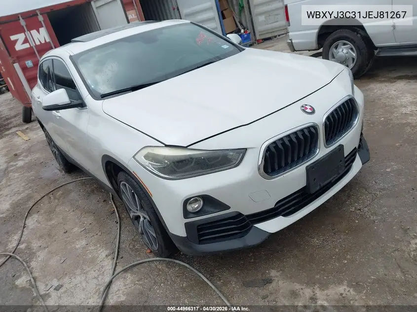 2018 BMW X2 Sdrive28I VIN: WBXYJ3C31JEJ81267 Lot: 44966317