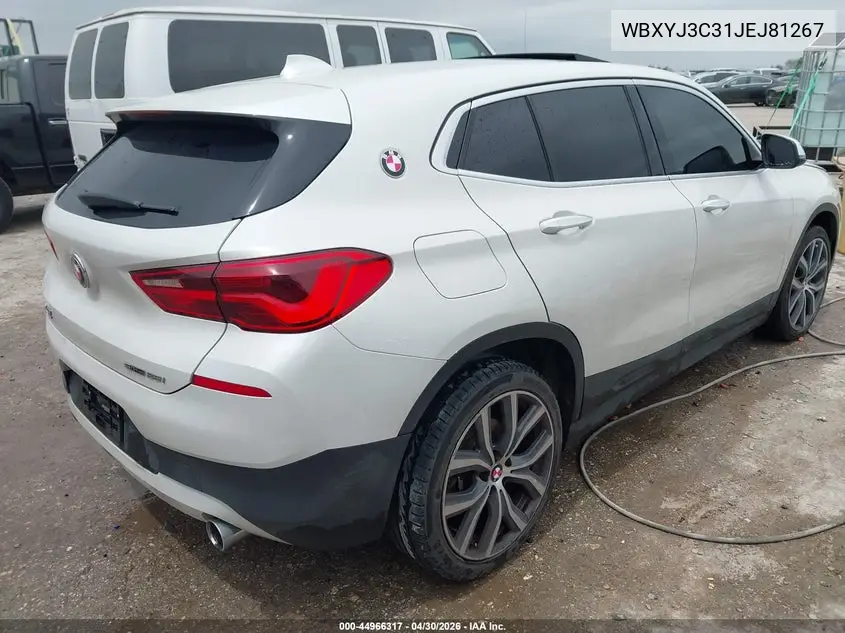 2018 BMW X2 Sdrive28I VIN: WBXYJ3C31JEJ81267 Lot: 44966317