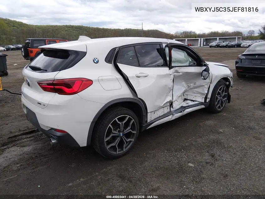 2018 BMW X2 xDrive28I VIN: WBXYJ5C35JEF81816 Lot: 45003441