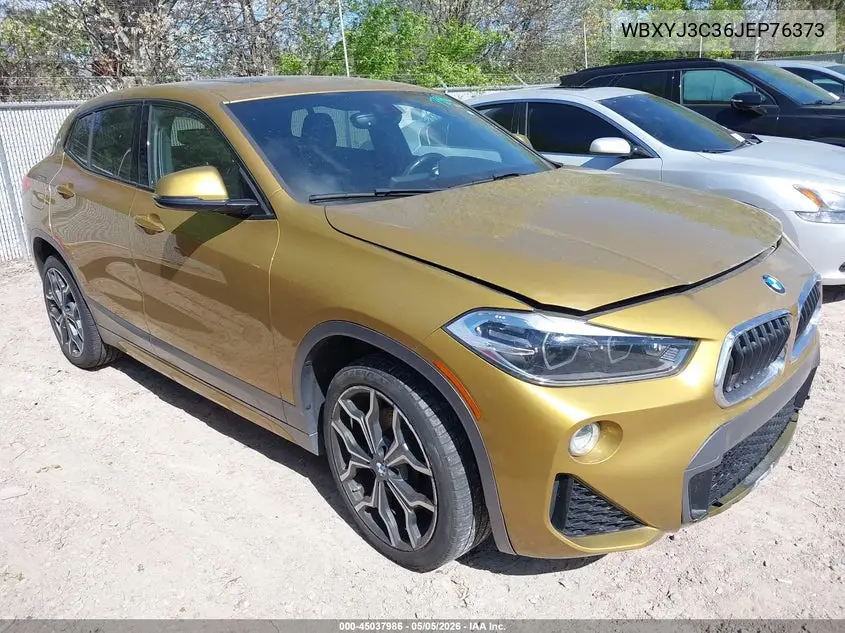 2018 BMW X2 Sdrive28I VIN: WBXYJ3C36JEP76373 Lot: 45037986