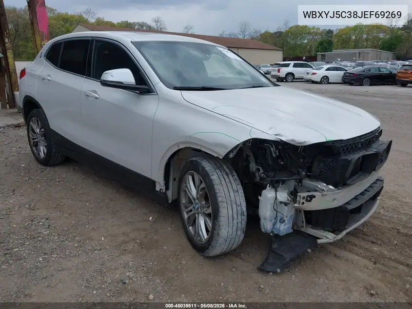 2018 BMW X2 xDrive28I VIN: WBXYJ5C38JEF69269 Lot: 45039511