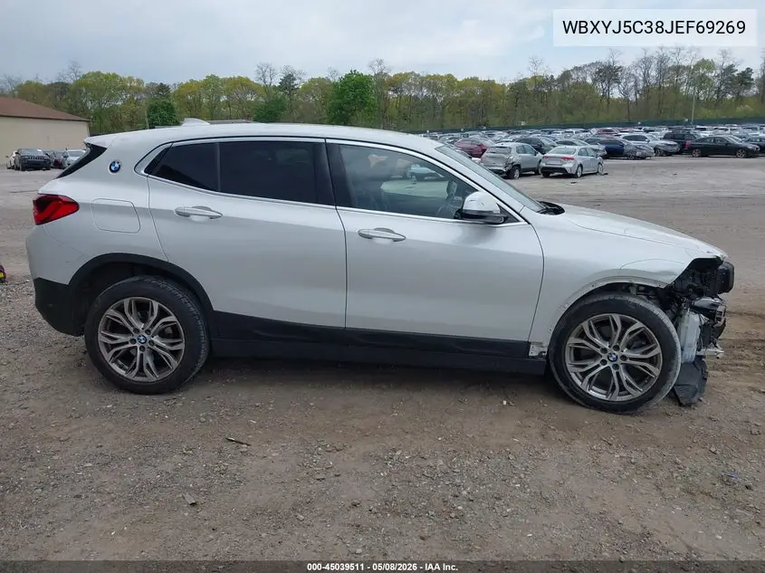 2018 BMW X2 xDrive28I VIN: WBXYJ5C38JEF69269 Lot: 45039511