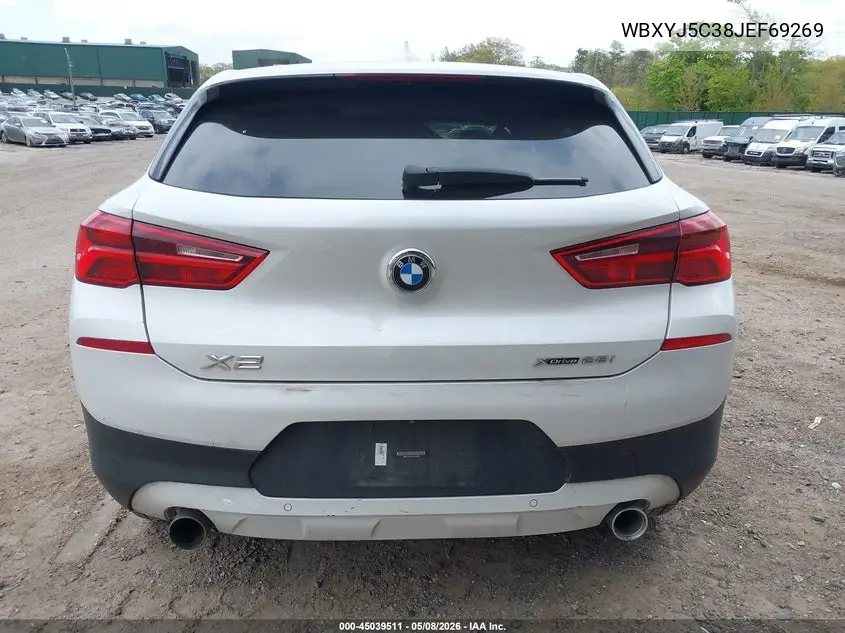 2018 BMW X2 xDrive28I VIN: WBXYJ5C38JEF69269 Lot: 45039511