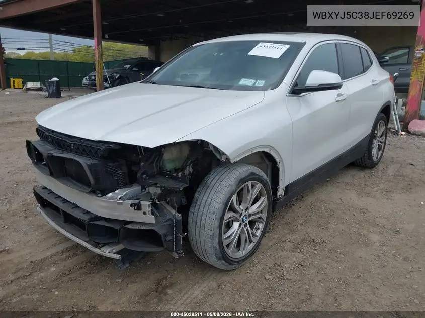 2018 BMW X2 xDrive28I VIN: WBXYJ5C38JEF69269 Lot: 45039511