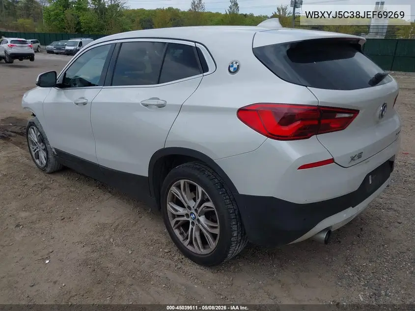 2018 BMW X2 xDrive28I VIN: WBXYJ5C38JEF69269 Lot: 45039511