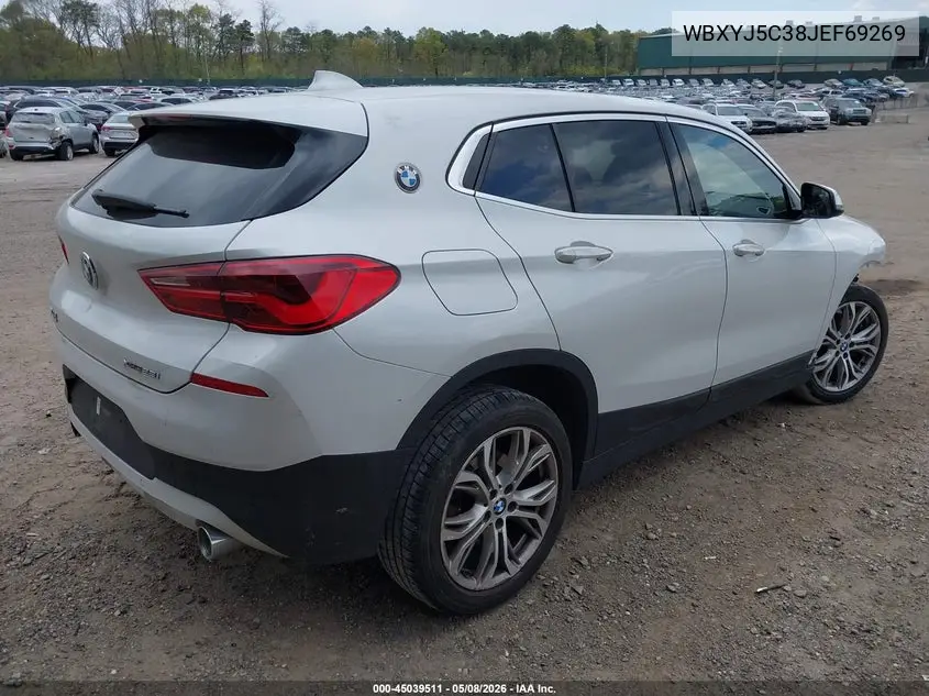 2018 BMW X2 xDrive28I VIN: WBXYJ5C38JEF69269 Lot: 45039511