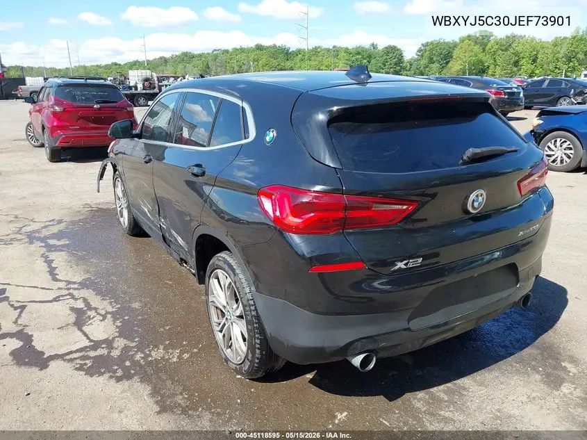 2018 BMW X2 xDrive28I VIN: WBXYJ5C30JEF73901 Lot: 45118595