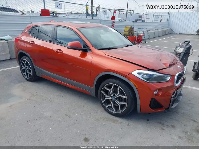 2018 BMW X2 Sdrive28I VIN: WBXYJ3C30JEJ75069 Lot: 45140131