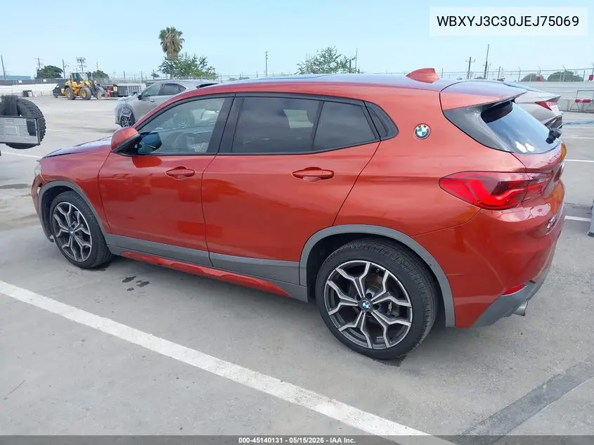 2018 BMW X2 Sdrive28I VIN: WBXYJ3C30JEJ75069 Lot: 45140131