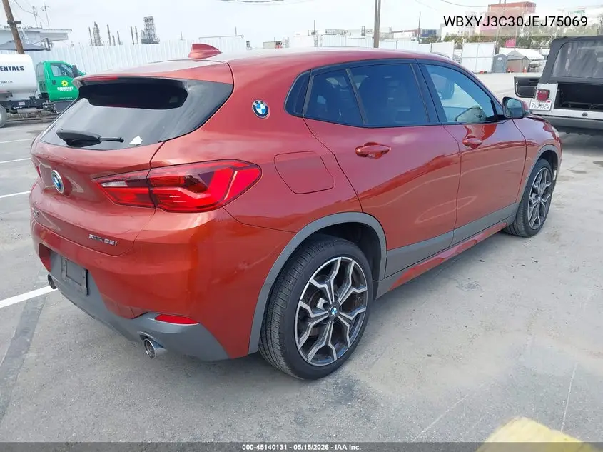 2018 BMW X2 Sdrive28I VIN: WBXYJ3C30JEJ75069 Lot: 45140131