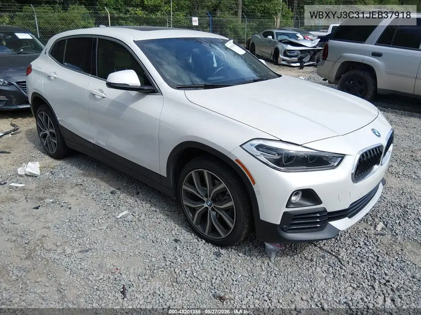 2018 BMW X2 Sdrive28I VIN: WBXYJ3C31JEB37918 Lot: 45201356