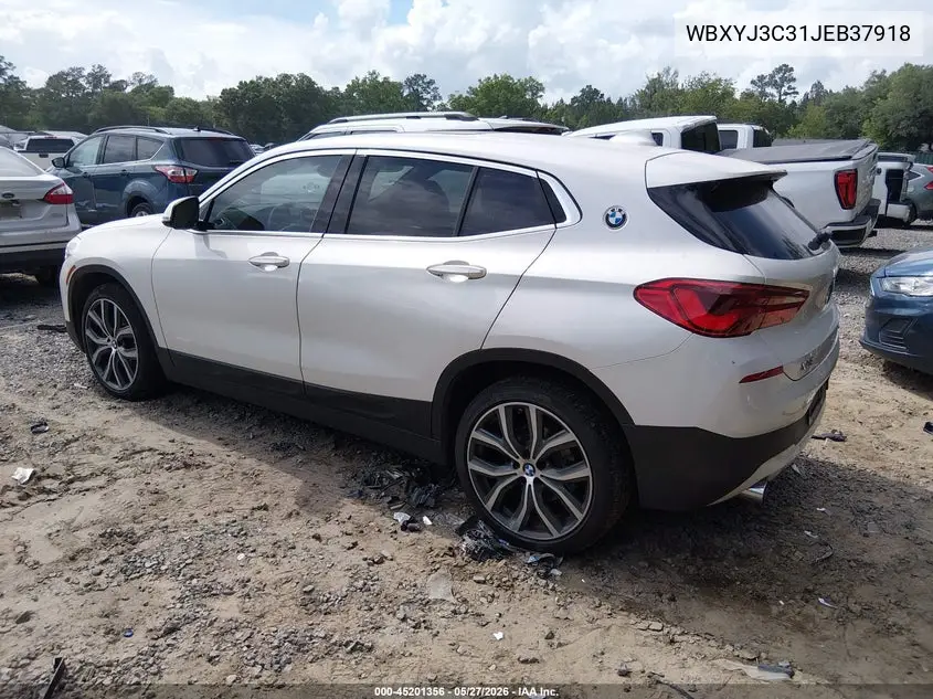 2018 BMW X2 Sdrive28I VIN: WBXYJ3C31JEB37918 Lot: 45201356