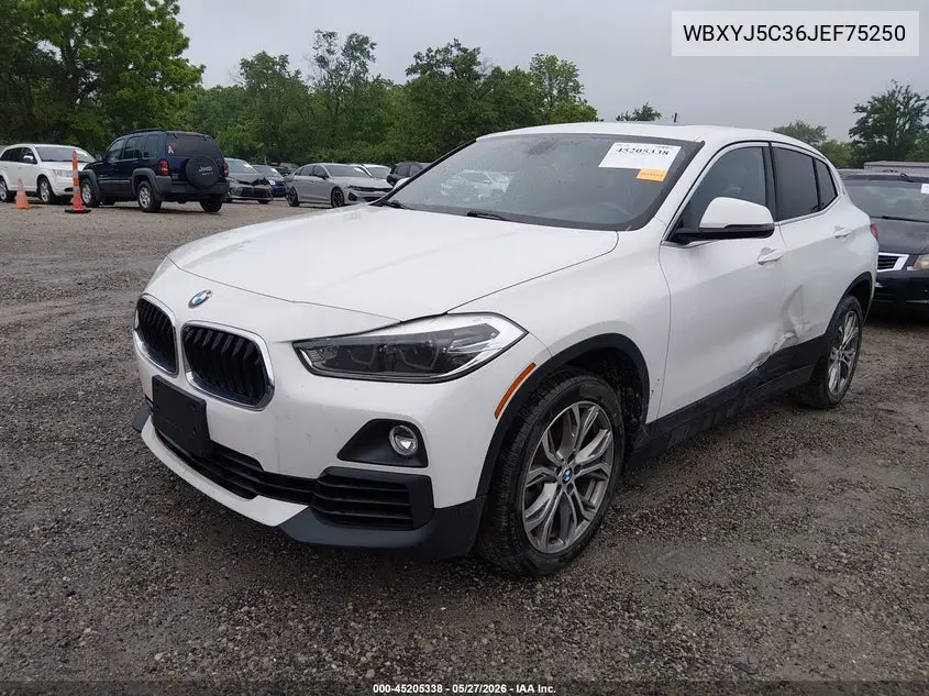 2018 BMW X2 xDrive28I VIN: WBXYJ5C36JEF75250 Lot: 45205338
