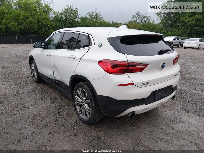 2018 BMW X2 xDrive28I VIN: WBXYJ5C36JEF75250 Lot: 45205338