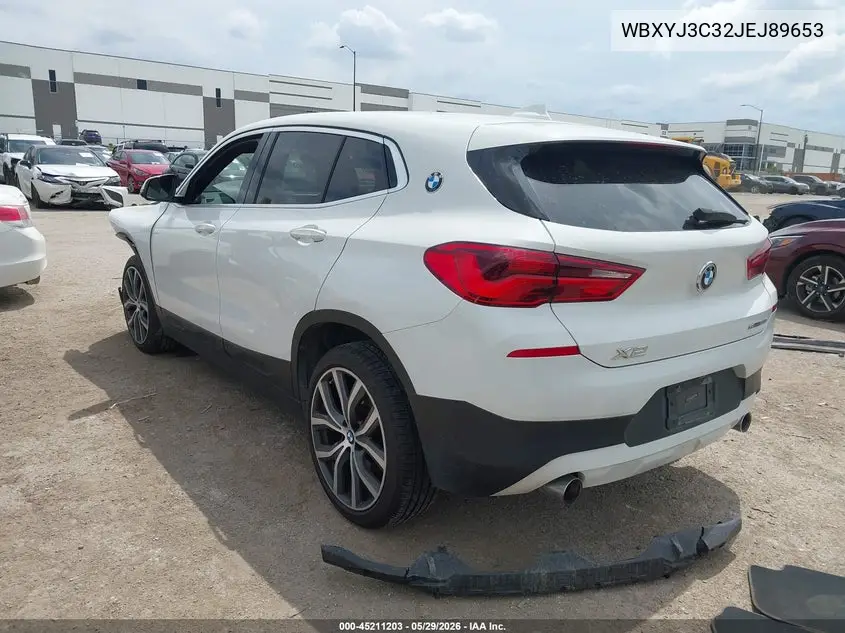 2018 BMW X2 Sdrive28I VIN: WBXYJ3C32JEJ89653 Lot: 45211203