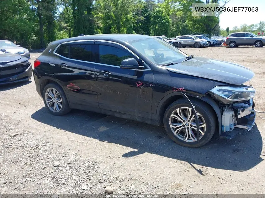 2018 BMW X2 xDrive28I VIN: WBXYJ5C36JEF77063 Lot: 45226465