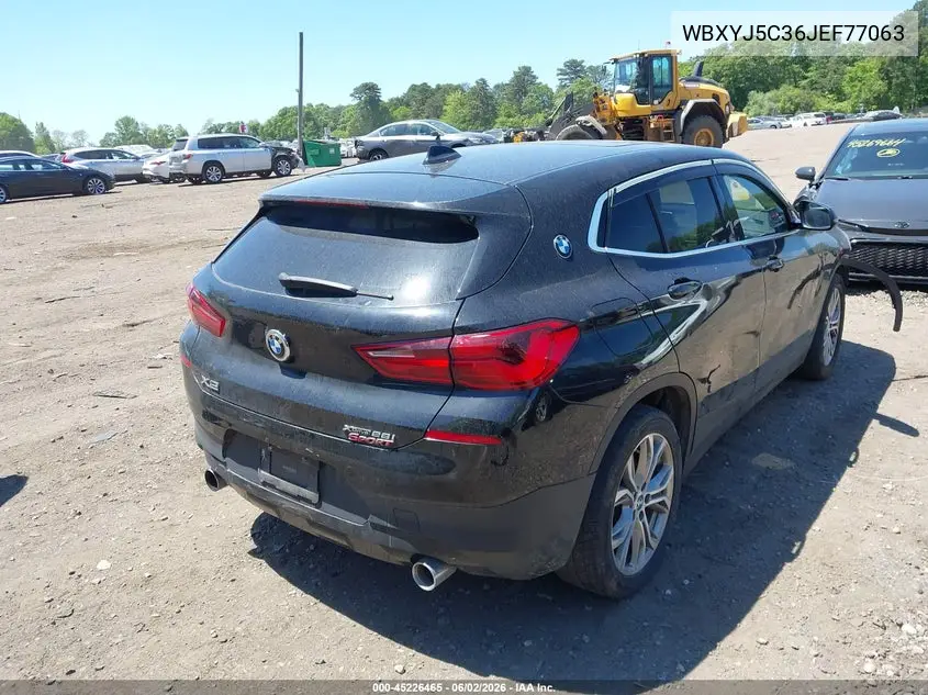 2018 BMW X2 xDrive28I VIN: WBXYJ5C36JEF77063 Lot: 45226465