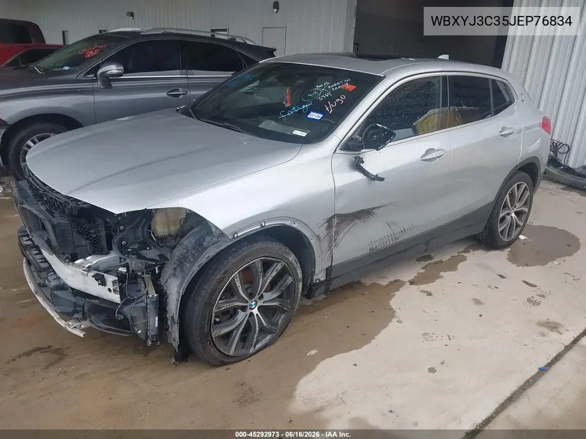 2018 BMW X2 Sdrive28I VIN: WBXYJ3C35JEP76834 Lot: 45292973