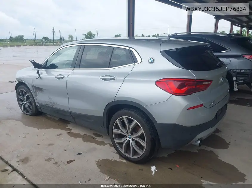 2018 BMW X2 Sdrive28I VIN: WBXYJ3C35JEP76834 Lot: 45292973